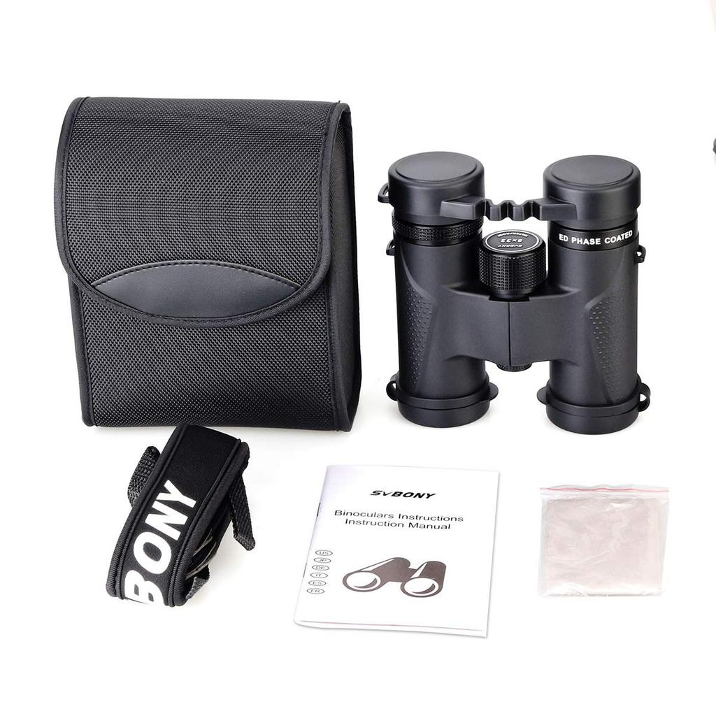 SVBONY SV202 High 8x 32mm IPX7 ED Glasses FMC Full with Diopter for Bird and Nature Observation Binoculars, Magnification, Magnification, Aperture,