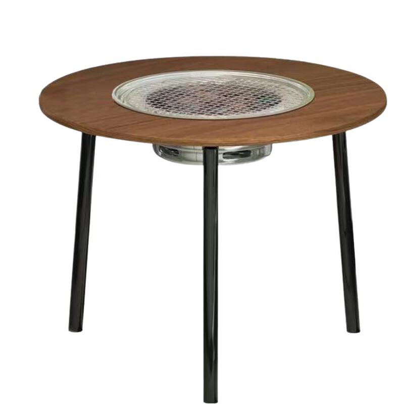 UOSUUOSU Outdoor Carbon Steel Folding Hearth Tea Table