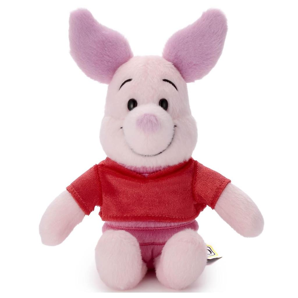 Takara Tomy Arts Disney Character Winnie the Pooh 100th Anniversary Red Shirt Friends Plush Toy S Piglet - (Height Approx. 20cm)