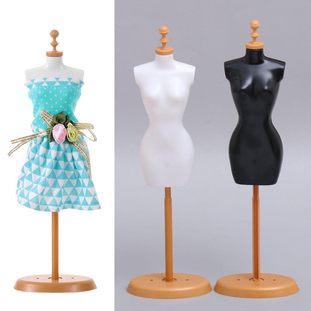 Mini House Clothes Hanger Doll Dress Support Display Holder Mannequin Model Stand Hangers