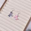 Gradient Snowflake and Reindeer Gnome Christmas Earrings