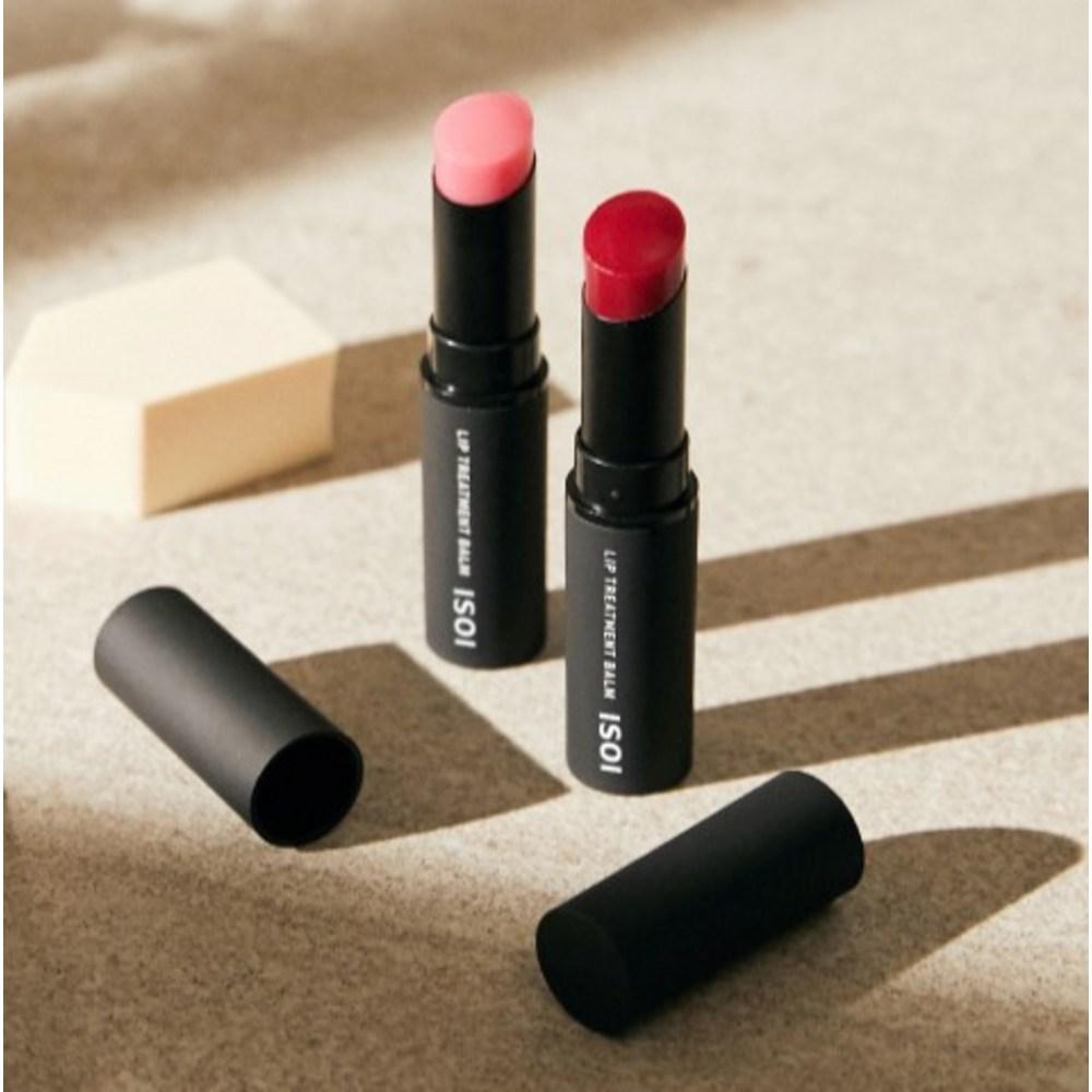isoi Бальзам для ухода за губами + 3 упаковки подушечек от несовершенств, Чистый красный, 1 набор