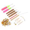 Набор инструментов для дредов Кольца для плетения дредов Крючок для наращивания волос Украшение для волос