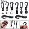 Outdoor Tool Elastic Ropes Buckles Camping Tent Hook Rope Buckle Clothesline Straps Hooks