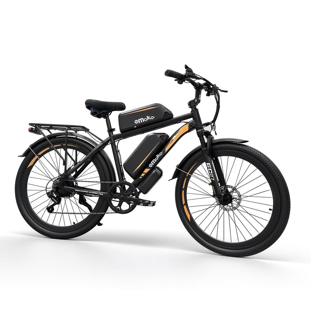 EMOKO EC27 20*25ah dual-battery electric bicycle for city delivery and freight,27.5",500W,front and rear hydraulic brakes,maximum range of 150-180km.