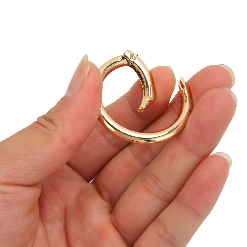 20pcs 40MM Spring Buckles Gold Snap Clips Jewelry Tools Spring Clasps Purse Bag