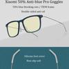 Оригинальные очки Xiaomi Mijia 50%, анти-синие, синие очки Pro, сверхлегкие анти-УФ-очки, устойчивые к усталости для игр, компьютера, телефона, вождения