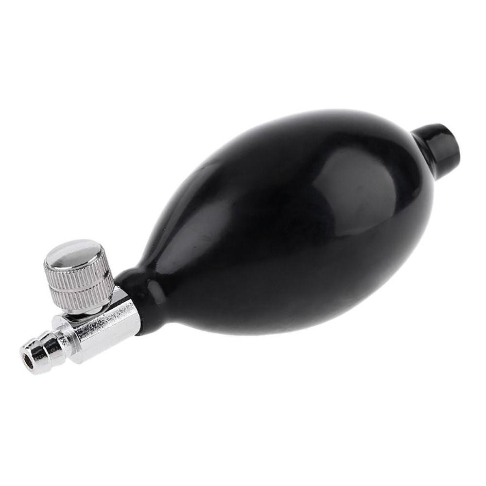 1Pcs Hand Squeeze Blood Pressure Latex Bulb Manual Inflation with Twist Air Release Replacement Inflation Bulb Pump Black Pump