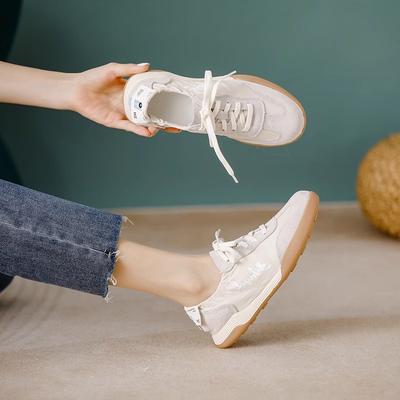 Кожаная женская обувь летняя дышащая обувь Форреста Гампа балетки спортивная обувь 2025 новая супер огонь универсальная немецкая тренировочная обувь мягкая подошва