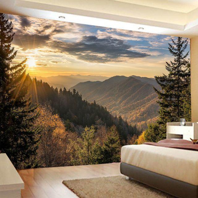 Пейзаж Лесная серия гобелен для украшения стены настенная ткань для дома, спальни, прикроватная фоновая ткань, художественная настенная ткань, живопись