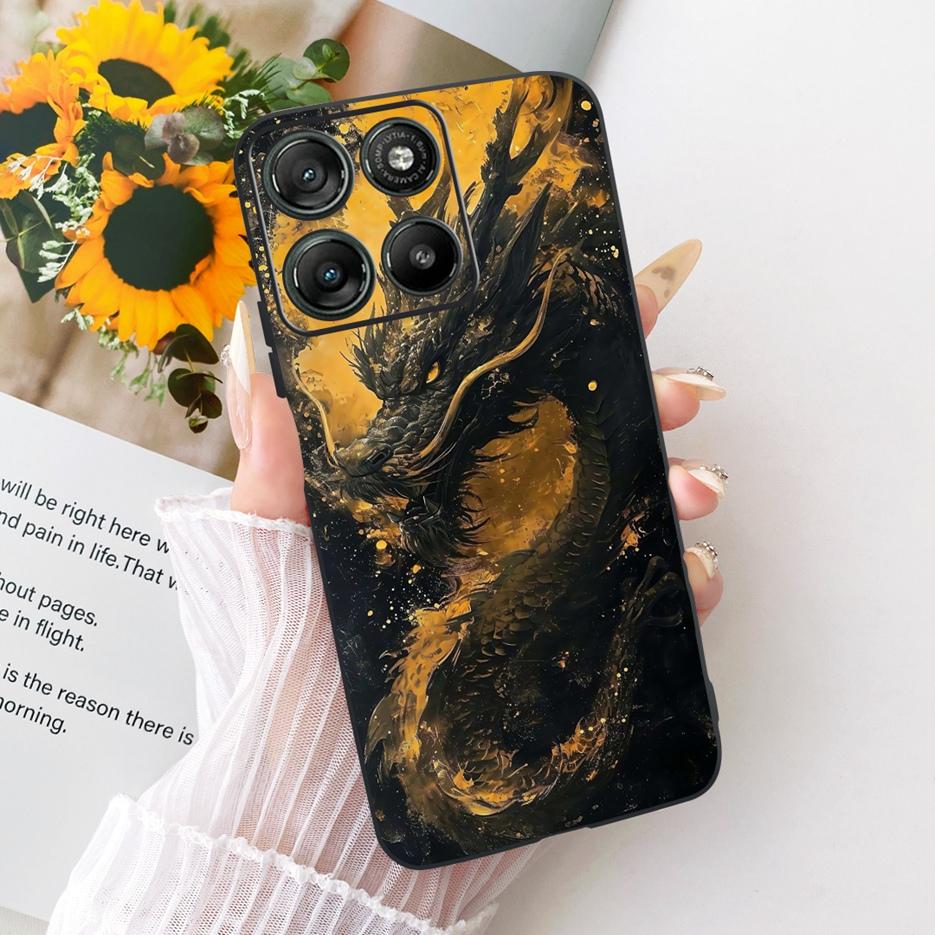 For Motorola Moto G67 Case XT2621-4 Cool Lion Dragon Painted Cover Soft TPU Phone Case For Motorola G77 MotoG67 MotoG77 5G Shell