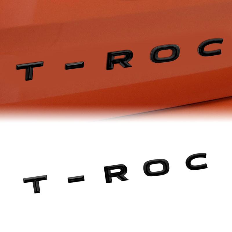 Авто-Стайлинг 3D ABS Пластик TROC T-ROC Логотип Боковое Крыло Автомобиля Задний Багажник Шильдик Значок Наклейка Декорация Авто Аксессуары