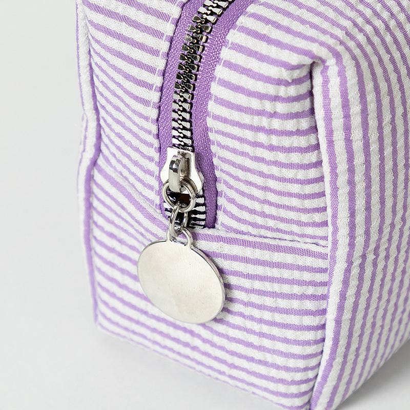 Свежая Простая Полосатая Косметичка Большой Вместимости Сумка для Макияжа Пенал Дорожные Сумки для Туалетных Принадлежностей Косметичка для Хранения Туалетных Принадлежностей