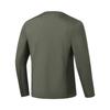 Men's Li-Ning Gold Logo | T-Shirts Men's Dark Army Gray Green Crew Neck Moderate