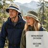 Large-size outdoor hat for men and women, quick-drying, breathable, and sun-protective, suitable for summer wear; includes a bucket hat and a