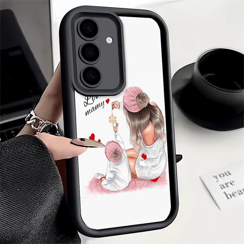 Чехол для телефона Samsung Galaxy S26 S25 Ultra S24 FE Тема «Мама и дети» Оболочка S23 Plus S22 + S21 S20 5G Мягкий силикон Funda