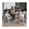Stokke Ступеньки Детский Высокий Бук с Подножкой и Регулируемой Удобной и Изделие 349701 Стул, Натуральный, Спинка, Функциональный, Номер