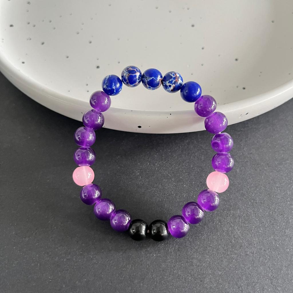 1 шт. Браслет «Безмятежность» Браслет из бусин из камня яшмы мужской женский защита от бессонницы ювелирный браслет