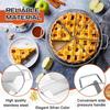 Cake Cutter Slicer Stainless Steel Pie Cutter Equal Portion Marker Round Bread Divider Pastry Cheese Pizza Cutting Press Tool