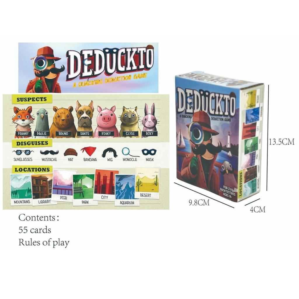 Карточная игра «Дедукто Кряк» для семейного игрового вечера