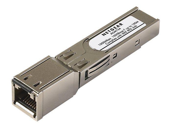 Модуль SFP - NETGEAR - AGM734 - 1000BASE-T - RJ45 - До 100 м