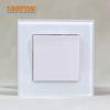 New Design 86 Series 1 Gang  Glass Light Switch Remote Wall Light Switch Electrical Switch and Sokets Luxury Wal