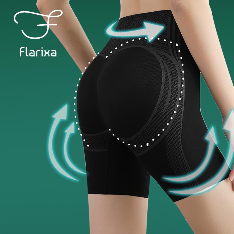 Flarixa Трусики с контролем живота, подтягивающие ягодицы, бесшовные боксеры для похудения, боксеры с высокой талией, женские шорты, нижнее белье