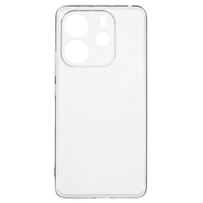 Для Xiaomi Redmi Note 14 4G (163,25x76,55x8,16 мм) Прозрачный чехол для телефона Ультратонкая гибкая задняя крышка из ТПУ