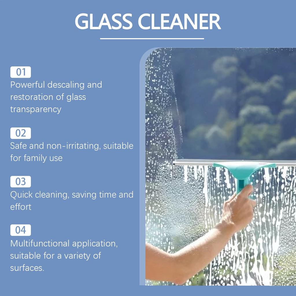 Glass Descaling Cleaning Agent Strong Cleaning Degreasing Stain Removal Glass Cleaning Spray 120ML