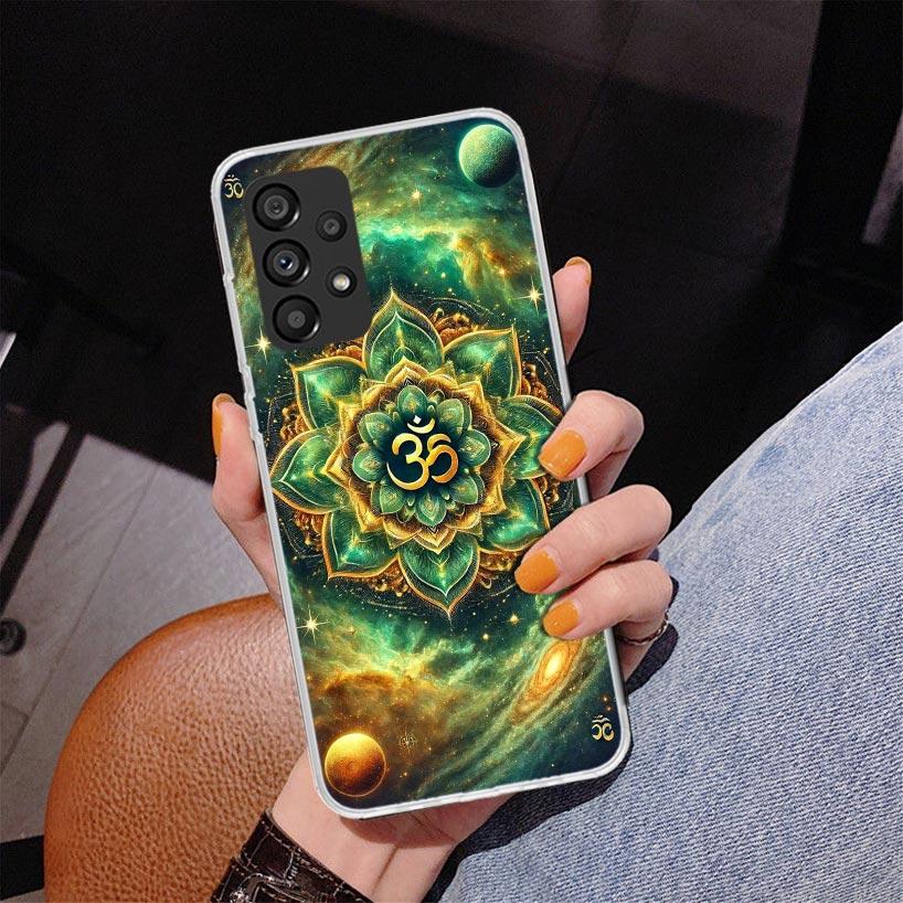Mandala Chakra Insist Yoga Phone Case For Samsung Galaxy A52 A32 A22 A12 A51 A31 A50S A30S A20S A10S Note 20 Ultra 10 Plus S10 A