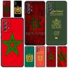 Чехол для телефона с флагом Марокко и паспортом для Samsung Galaxy A13 A51 A71 A21S A12 A11 A31 A41 A23 A53 A73 A52 A32 5G A03S A01, мягкий чехол