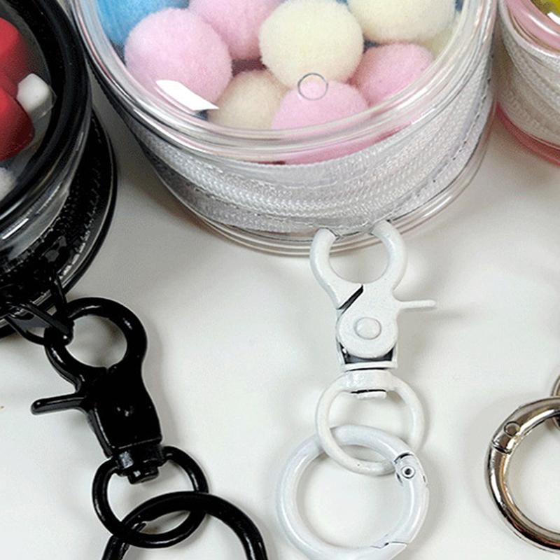 Прозрачная сумка для хранения, брелок для ключей, дорожный портативный кабель для передачи данных, наушники, многофункциональная петля для ключей, мини-сумка для кукол