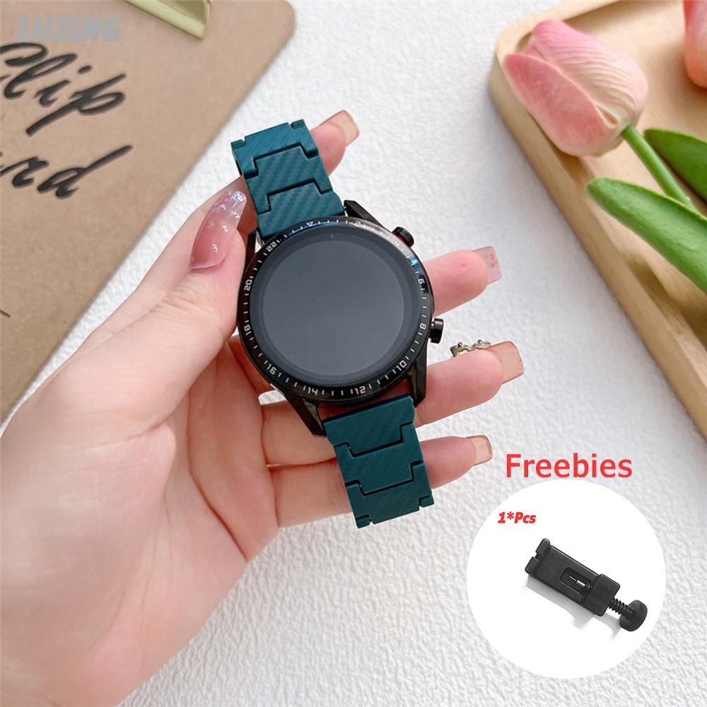 Ремешок 20 мм 22 мм для часов Samsung Galaxy watch 5 Pro/6/4/classic 46 мм Active 2 40 мм 44 мм Браслет из углеродного волокна Huawei GT/2e/3/Pro Amazfit GTS 2 Группа Xiaomi