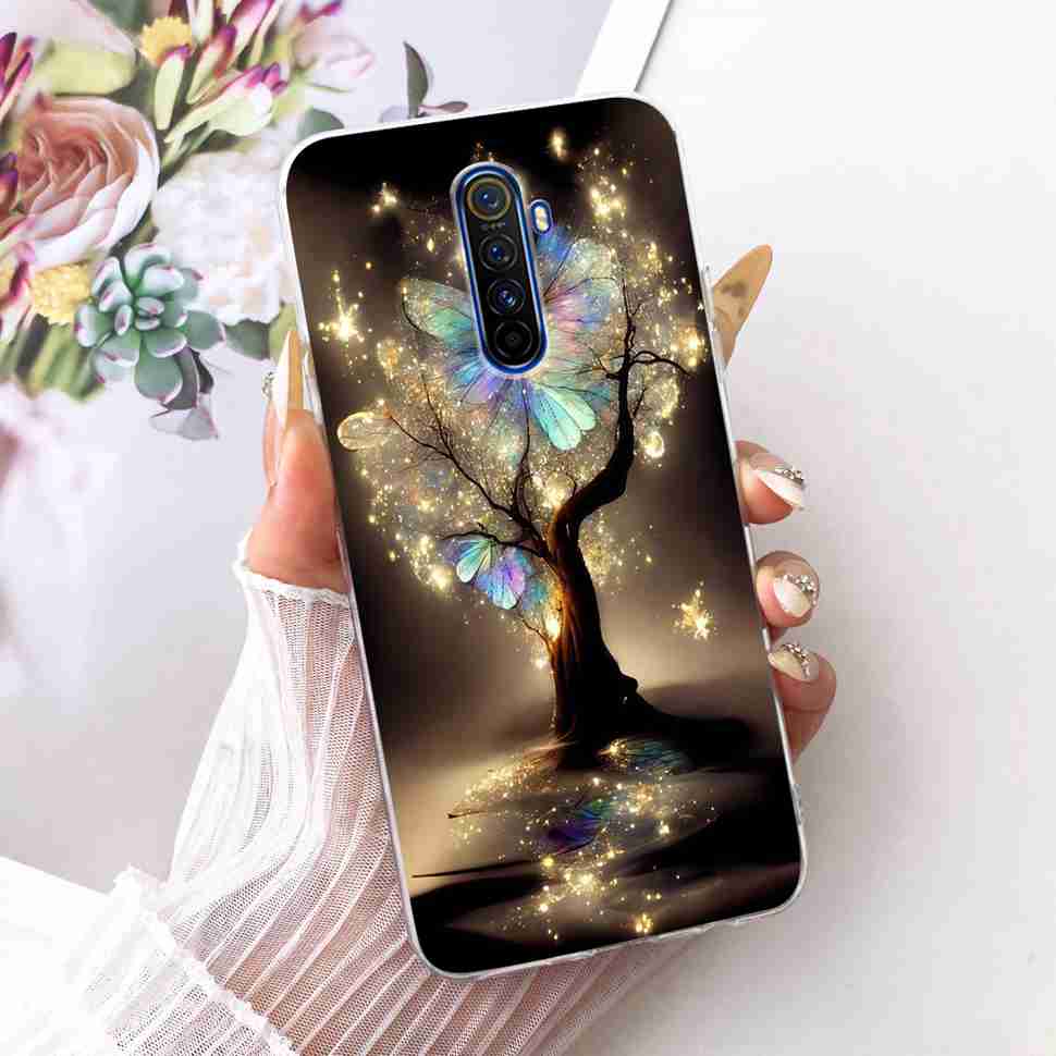 For Realme X 2 X2 Pro RMX1931 Case Cartoon Cat Simple Silicone Cover For Oppo Realmex2 Pro Phone Case Shockproof Bumper
