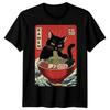 Ramen Cat Japanese Food Mens T-Shirt Womens Tee Graphic Unisex Tee Sizes S–5XL