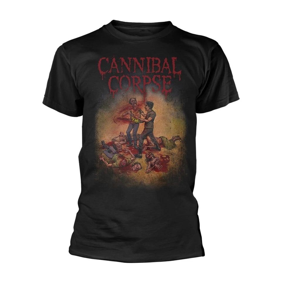 Cannibal Corpse Бензопила авторизованный Мужская футболка