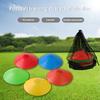 С сумкой для хранения Яркие цвета Гибкие футбольные конусы без заусенцев с гладкими краями