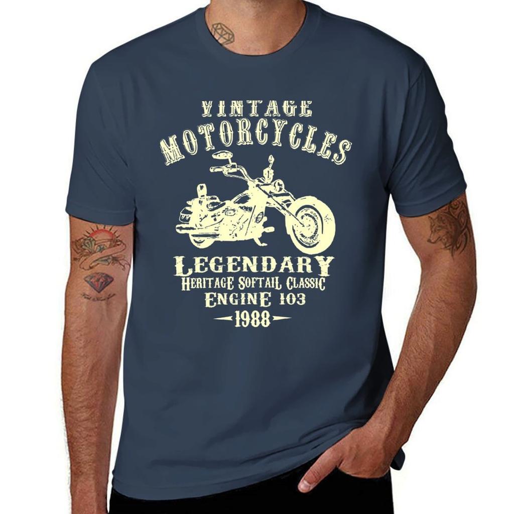 Legendary Classic Motorcycle Tshirt Casual Fashion Print Tee Top
