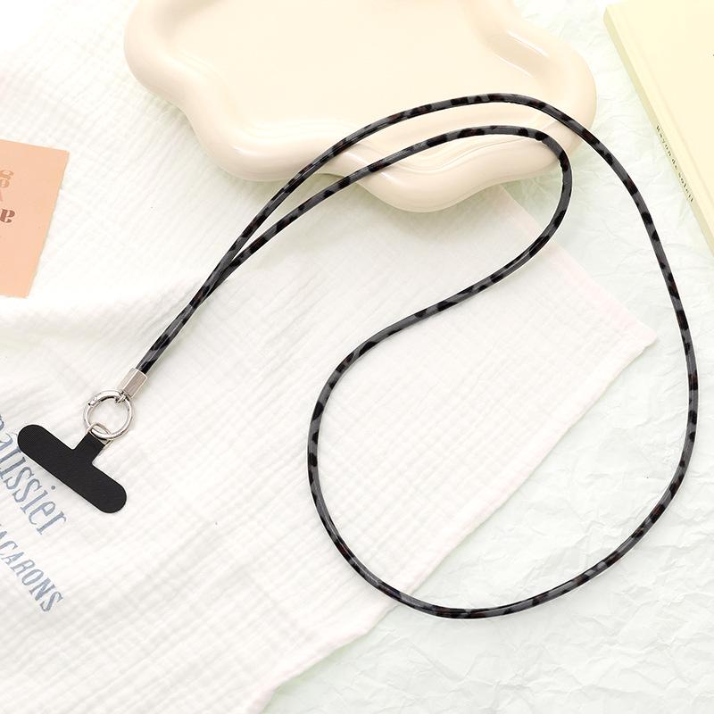 Цепочка для телефона с леопардовым принтом - Универсальный короткий шнурок и ремешок через плечо