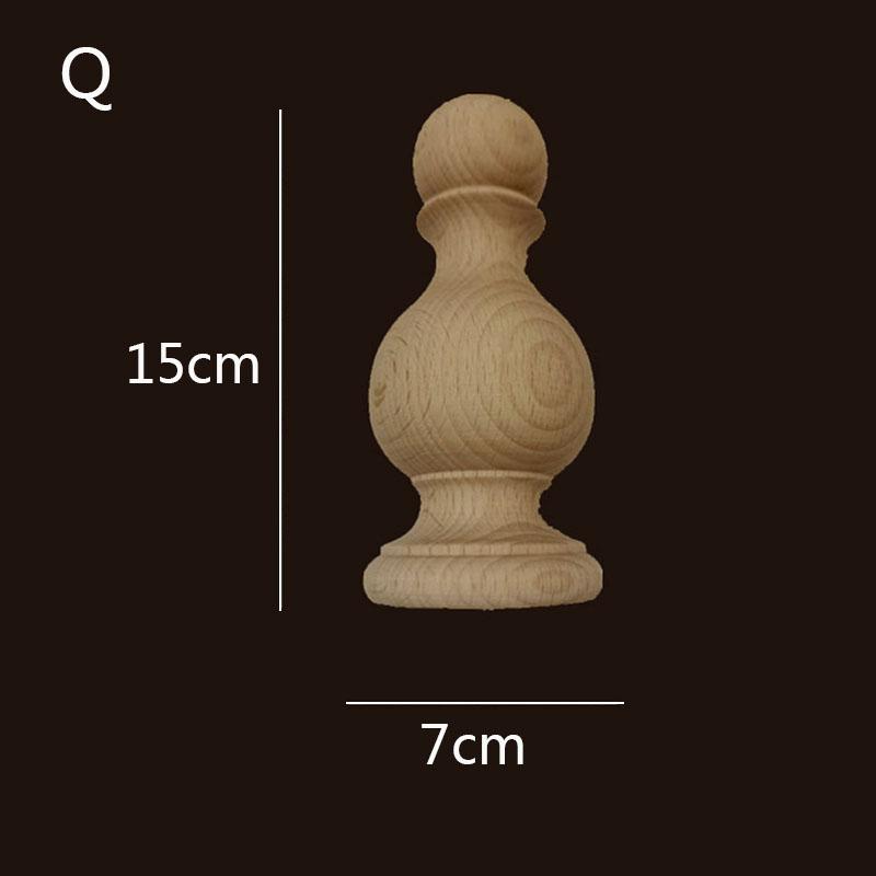 Резьба по дереву, круглая деревянная ножка, мебель для ног, цилиндрический шар, аппликация, декор комнаты в стиле кавайи, украшение для лестницы из дерева в виде льва