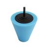 Car Beauty Waxing Tapered Sponge Brush Wheel Hub Polish Buffing Shank Polishing Sponge Cone Foam Pad