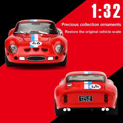 1: 32 250-GTO Модель автомобиля из сплава Высокая симуляция Литые игрушки Со звуком и светом Инерционные транспортные средства Декоративные игрушки для детей Подарок