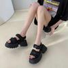 Fashion Summer Woman Sandals Vintage Roman Sandals Hollow Out Platform Ladies Shoes Women Buckle Strap Female Sandals Summer Shoes