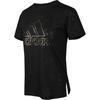 Adidas T Burnout Fashion Trend Удобная футболка с коротким рукавом для женщин, топы, черный цвет FT2896
