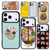 Чехол Case для iPhone 17 Air 16 Pro Max 15 Plus 11 13 Mini 14 12 Задняя крышка телефона Человеческие органы Мозг