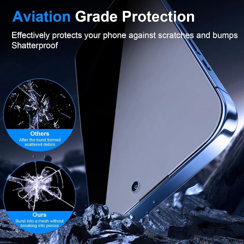 2 шт. закаленное стекло для защиты от шпионов iPhone 16 15 14 13 12 11 Pro Max защитные пленки для iPhone XS Max XR 16 Plus Glass