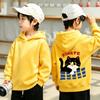 Best-selling Casual Children's Hooded Sweatshirt with Cartoon Cat Pattern