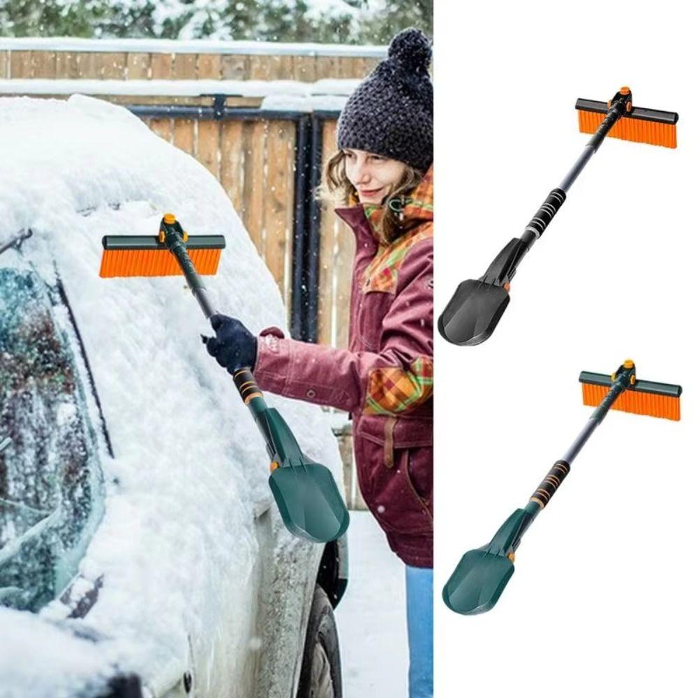 Extendable Snow Brush Retractable Ice Scraper Portable Snow Removal Tool Cars & SUVs