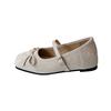 Design Sense Niche One-word Buckle Shallow Mouth Single Shoes Women's 2025 New Late Evening Breeze with Skirt Mary Jane Grandma Shoes