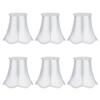 6Pcs European Modern Chandelier Fabric Lampshade Wall Lamp Cover Light Fittings White